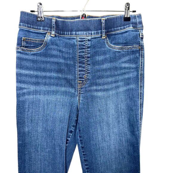 Spanx Pull On Flare Jean - Blue L Tall - Picture 5 of 11